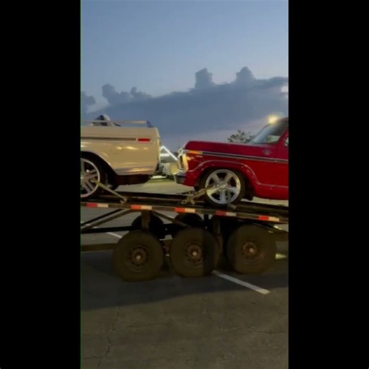 MUST SEE! AMAZING, REBUILT REAL OLD FORD TRUCKS spotted in parking lot while going for an ice cream!
