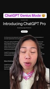 1.5K views | NEW ChatGPT o1 pro mode is OpenAI’s smartest model to date, crushing coding benchmarks. However its $200/mo and significantly slower. Makes sense if youre using it for complex tasks like math, engineering, and research. - what is the new ChatGPT pro subscription plan? - what is the new openAI o1 pro mode? - is it worth it paying $200 per month for the new ChatGPT o1 model? #a#aic#chatgpto#openaio#o1s#sabrinaramonov#greenscreen cc:sabrina_ramonov | AI Mastery | Facebook