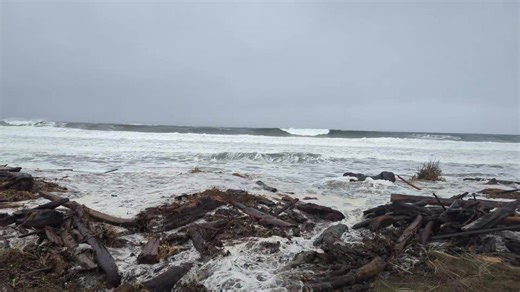 Wild day at Crescent Beach! A big start to what's supposed to be a pretty crazy week weather-wise. 😳🌬️🌧️🌊 | Crescent Beach & RV Park