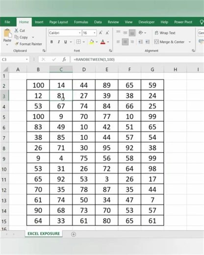 Generate random numbers instantly with RANDBETWEEN(). #shorts #trending #viral #youtubeshorts #like