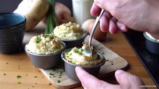 Four-Cheese Potato Soufflé — Creamy and Melt-in-Your-Mouth
