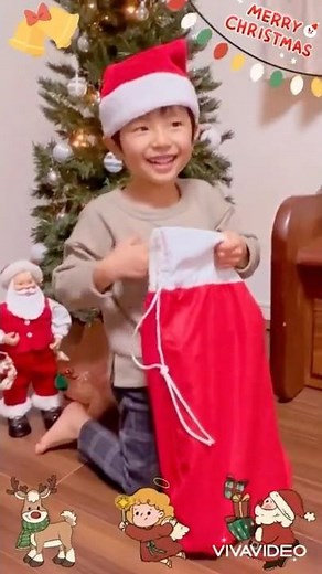 クリスマスプレゼントが任天堂SWITCHだった時の子供の反応 Child's reaction when the Christmas gift was Nintendo SWITCH Surprise