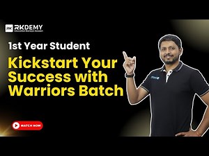 1st Year Engineering | Kickstart Your Success with WARRIORS BATCH | RK SIR | All University