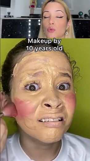 Make-up tutorial by 10 years old 🫶yes or not? #makeup #tutorial #makeuptutorial #girls #cute