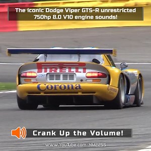 25K views · 960 reactions | The legendary Chrysler/Dodge Viper GTS-R that raced in GT1 and GT2 back in the early 2000s. This beast is powered by a 750hp 8.0 liter naturally aspirated V10 engine, which sounds fantastic if you ask me! | NM2255 | Facebook