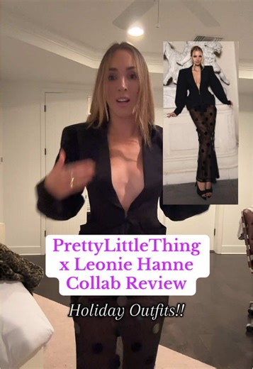 @prettylittlething did a collab with the beautiful @Leonie Hanne and here is my initial review on the pieces I bought! Selling out FAST!! 🔥 #prettylittlething #prettylittlethinghaul #prettylittlethingoutfits #christmasoutfit #holidayoutfit