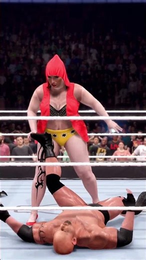 🔥 Goldberg vs. Ayu 💪 EPIC Iron Man Intergender Match | WWE 2K25 Gameplay #shorts