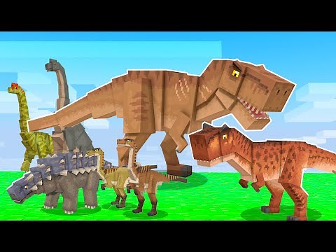 NOVOS DINOSSAUROS no MINECRAFT !! - Dinosaur Age Addon