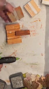 DIY Jenga Block Pumpkin… with a twist! 🎃🍂. Perfect for tiered trays, mantels, or table decor #jengablockspumpkin #jengablocks | Just That Perfect Piece