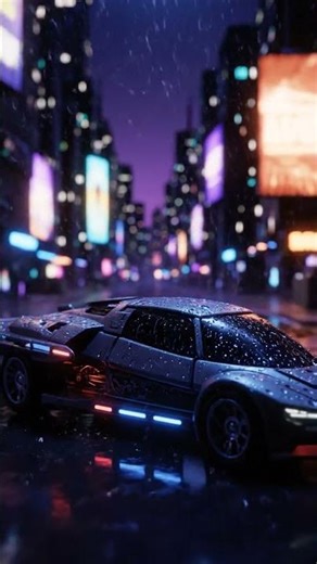 Scene Blade Runner style poetic toy shot