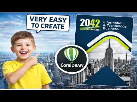 Modern Corporate Flyer Design in CorelDRAW | Professional Business Cover Tutorial