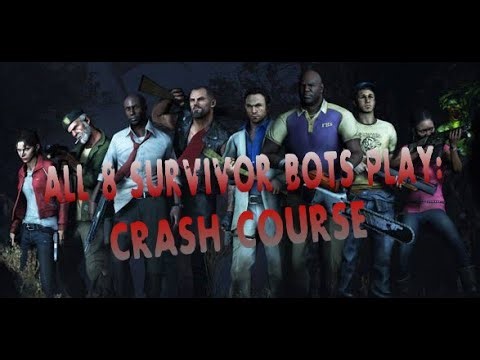 L4D2 All 8 survivor bots finishing L4D1 campaign (ALMOST ON THEIR OWN) Part 11 Crash Course