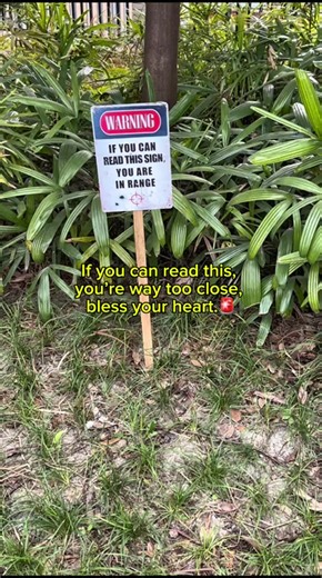 Humorous Metal Sign: A Warning About Trespassing