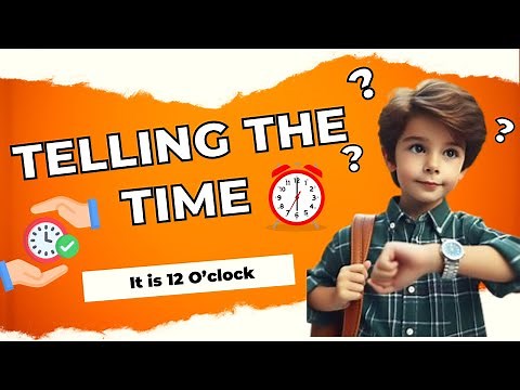 Learn to Tell Time in English ⏰ Telling Fun & Easy Way for Kids | Fun Clock Learning for Toddlers