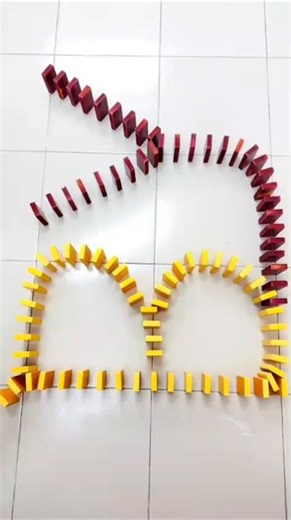 This Domino Fall Was So Perfect… It Broke Reality! 😵💥” #dominoes #shorts