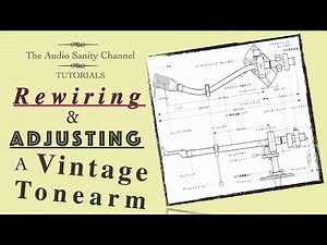Rewiring and adjusting of a vintage tonearm