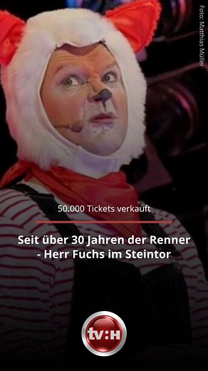 Seit über 30 Jahren der Renner: Herr Fuchs im Steintor begeistert zahlreiche Fans im Theather. | TV Halle
