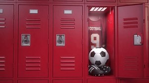 Row Closed Football Soccer Locker Room Stock Footage Video (100% Royalty-free) 1110863463 | Shutterstock