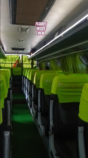Flixbus inside view