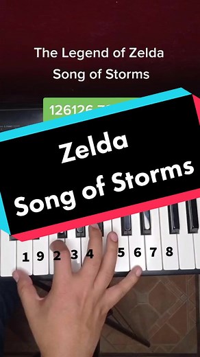 Learn to Play Zelda's Song of Storms on Piano