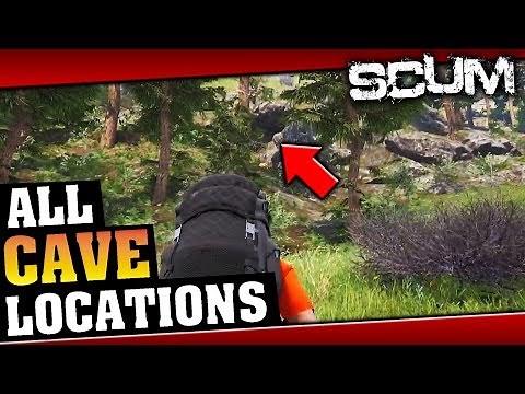 SCUM - ALL Cave Locations Part 1 [ Coordinates, Showcase and Secret "unlisted" cave ] GUIDE