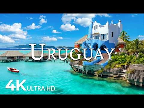 FLYING OVER URUGUAY (4K UHD) – Soothing Music Along With Beautiful Nature Video - 4K Video ULTRA HD