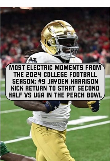 Jayden Harrison's Electric Kickoff Return for Notre Dame