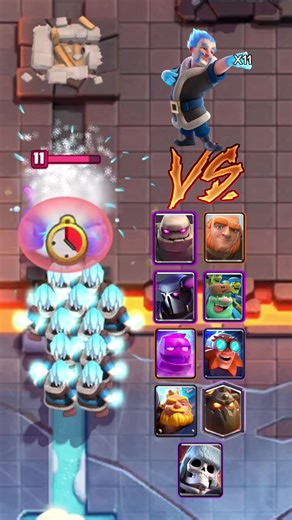 🎧Chill and watch Ice Wizard delete these troops in Clash Royale! #clashroyale #gaming #icewizard #clashroyaledaily