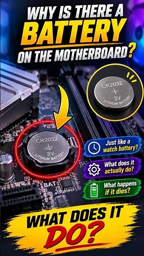 Why Does Your PC Motherboard Have a Battery? 🤔
