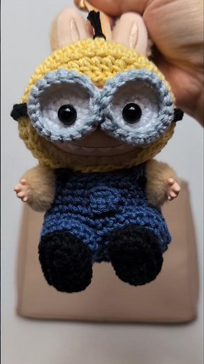 Learn to crochet your Labubu a Minion Costume 😀😃😄🍌 #crochet #labubu #minions #handmade