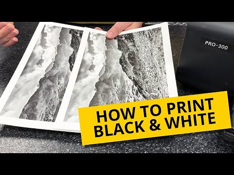 How to Get Great Black and White Prints With the Canon Pro-300 Printer