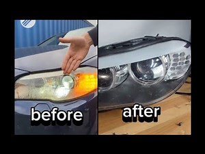 How to fix BMW condensation headlight problem😱