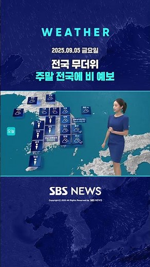 [날씨] 전국 무더위…주말 전국에 비 예보 #shorts