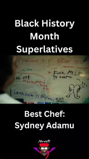 Nerding With Friends on Instagram: "I don’t care if it’s food, jokes, ideas, whatever. Let Sydney cook 👩🏾‍🍳🗣️ #BlackHistoryMonth #TheBear #SydneyAdamu #AyoEdebiri #BlackExcellence"