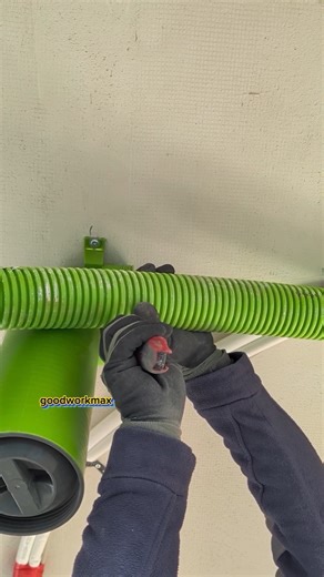 🔧 Ceiling ventilation installationClean routing, proper fixing ✔️