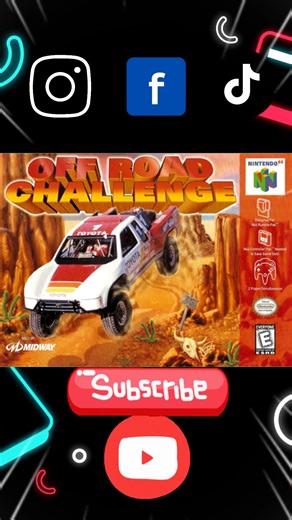 Off Road Challenge es un videojuego desarrollado y publicado por Midway . El juego se lanzó originalmente en 1997 para recreativas con el hardware Midway V Unit. Forma parte de la serie Off Road , que comenzó con Super Off Road de Ivan "Ironman" Stewart . El juego fue lanzado para Nintendo 64 en 1998. La conversión de Nintendo 64 fue desarrollada por Avalanche Software y publicada por Midway, e incluye varias pistas desbloqueables y un modo de circuito agregado. #n64 #retrogames | Frijolaino
