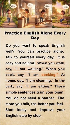 How to Practice English Speaking Alone (Simple & Fast) | A1-A2
