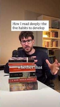 How I read deeply