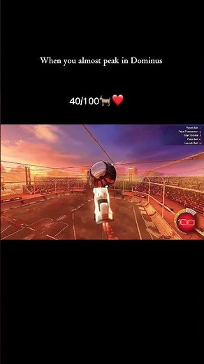 POV when you almost peak in the dominus😭😭 #rocketleague #rocketleagueclips #rocketleauge