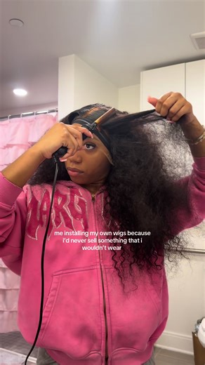 hair included packages are always available through the site link in bio ♥️ 24” deep wave HD lace 200% density frontal wig install #fyp #atlantahairstylist