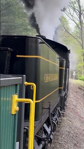 Ride behind Shay 5 up the mountain! #train #cassscenicrailroad #railroad