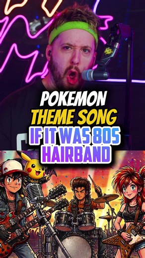 80s Hairband Pokemon Theme Song on Drums