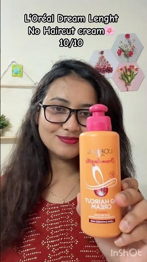 L’OR`EAL DREAM LENGTH NO HAIRCUT CREAM REVIEW #loreal#lorealparis#lorealdreamlength#nohaircautcream