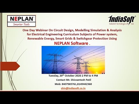 Webinar on Simulation of Power system, Renewable Energy, Smart Grids by NEPLAN Software 20/10/2020