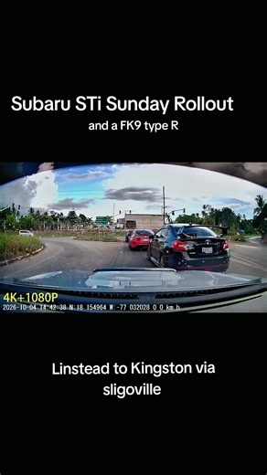 Subaru STi Sunday Rollout Linstead to Kingston