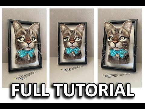 How to Needle Felt a Tabby Cat Kitten Needle Felting Tutorial Realistic
