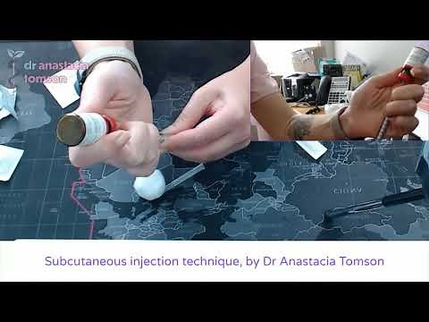 How to perform a subcutaneous injection - gender affirming hormone therapy - Dr Anastacia Tomson