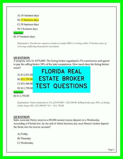 Florida Broker State Exam Practice 2026: Expert Breakdown Of The Toughest Math And Law