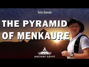 The Pyramid of Menkaure, Giza, Egypt. The guide on the third pyramid on Giza Plateau in Egypt.