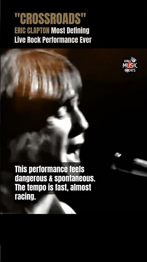 "Crossroads" ERIC CLAPTON Most Defining Performance Ever
